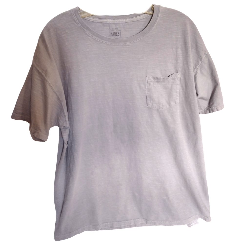 Ab) Hanes silver/Gray extra large short sleeve tee.mens